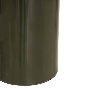 Lampe champignon H24,5 cm Lito métal kaki Atmosphera - Le Dépôt Bailleul