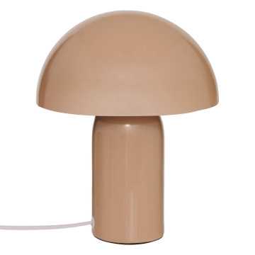 Lampe champignon H24,5 cm Lito métal beige Atmosphera - Le Dépôt Bailleul