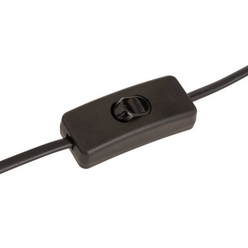 Lampe champignon H24,5 cm Lito métal noir Atmosphera - Le Dépôt Bailleul