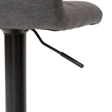 Tabouret de bar ajustable Delek tissu gris Atmosphera - Le Dépôt Bailleul
