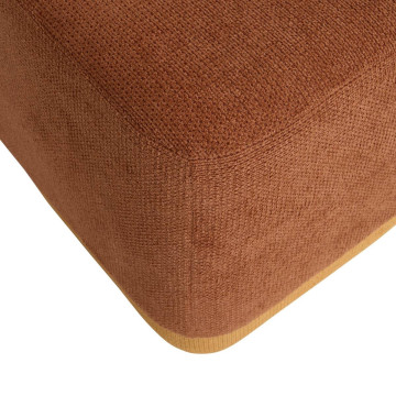 Pouf 2 en 1 Doki ambre et ocre Atmosphera - Le Dépôt Bailleul