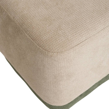 Pouf 2 en 1 Doki gris et vert Atmosphera - Le Dépôt Bailleul