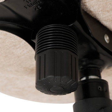 Fauteuil bas pivotant Stelan beige Atmosphera - Le Dépôt Bailleul