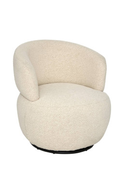 Fauteuil pivotant bouclette...