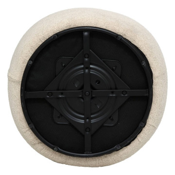 Fauteuil pivotant bouclette beige Sileo Atmosphera - Le Dépôt Bailleul