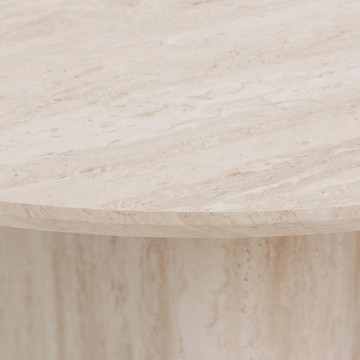 Table à manger 180 x 90 cm Anaya MDF effet travertin Atmosphera - Le Dépôt Bailleul