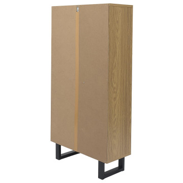 Meuble à chaussures 3 abattants Calypso pieds métal - Le Dépôt Bailleul