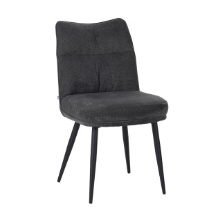 Chaise Louise tissu gris...
