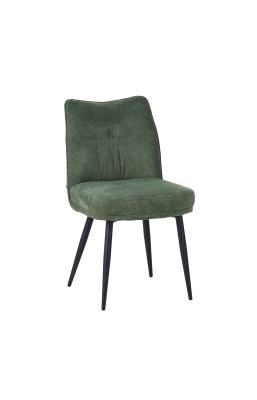 Chaise Louise tissu vert...