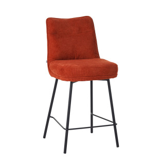 Tabouret de bar Léon tissu...
