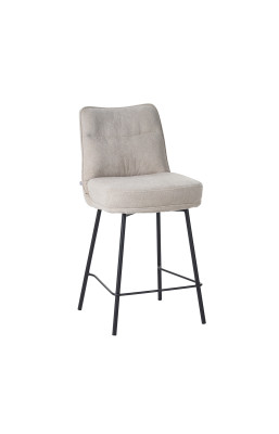 Tabouret de bar Léon tissu...