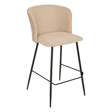 Tabouret de bar Jasny haut beige Atmosphera - Le Dépôt Bailleul