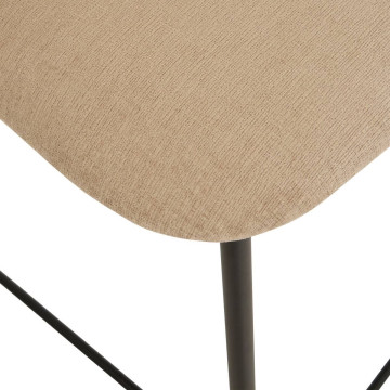 Tabouret de bar Jasny haut beige Atmosphera - Le Dépôt Bailleul
