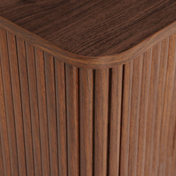 Meuble TV 4 portes effet noyer Wany Atmosphera - Le Dépôt Bailleul