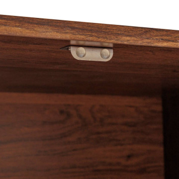 Meuble TV 4 portes effet noyer Wany Atmosphera - Le Dépôt Bailleul