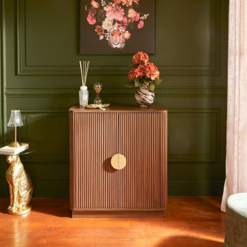 Buffet 2 portes effet noyer Wany Atmosphera - Le Dépôt Bailleul