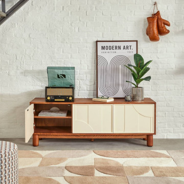 Meuble TV 2 portes et 1 tiroir Jilani Atmosphera - Le Dépôt Bailleul