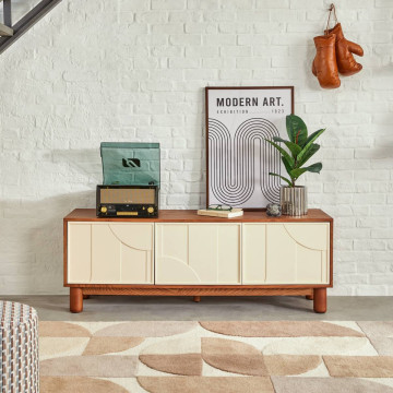 Meuble TV 2 portes et 1 tiroir Jilani Atmosphera - Le Dépôt Bailleul