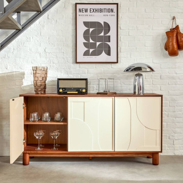 Buffet 3 portes 150 cm Jilani Atmosphera - Le Dépôt Bailleul