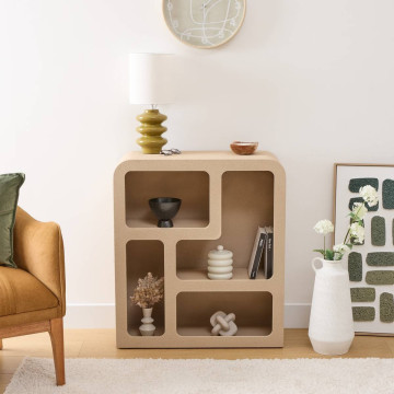 Etagère 4 niches beige Soleya Atmosphera - Le Dépôt Bailleul