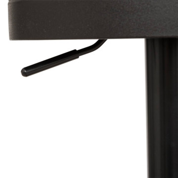 Tabouret de bar Ilsa ajustable noir et gris Atmosphera - Le Dépôt Bailleul