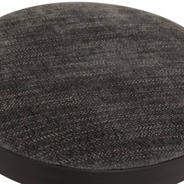 Tabouret de bar Ilsa ajustable noir et gris Atmosphera - Le Dépôt Bailleul