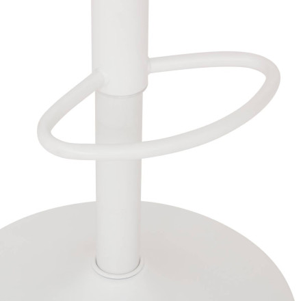 Tabouret de bar Ilsa ajustable blanc et ocre Atmosphera - Le Dépôt Bailleul