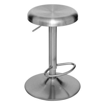 Tabouret de bar Ilsa ajustable chromé Atmosphera - Le Dépôt Bailleul