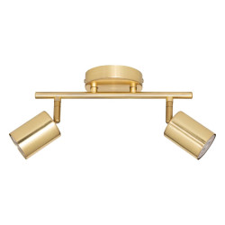 Applique 2 lampes Vico métal doré Atmosphera - Le Dépôt Bailleul