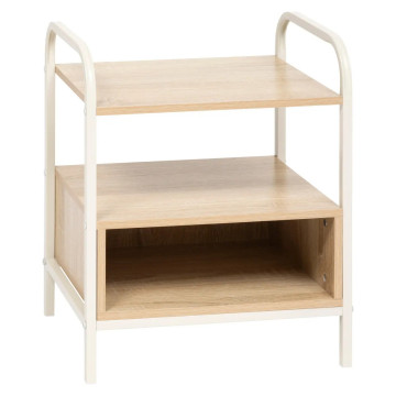 Chevet 1 tablette 1 niche Curvy beige 5five - Le Dépôt Bailleul