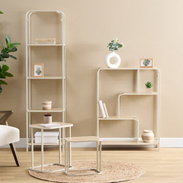 Etagère 4 tablettes Curvy beige 5five - Le Dépôt Bailleul