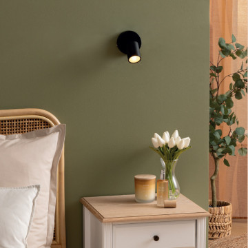 Applique 1 lampe Vico métal noir Atmosphera - Le Dépôt Bailleul