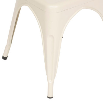 Chaise métal vintage Niko argile Atmosphera - Le Dépôt Bailleul