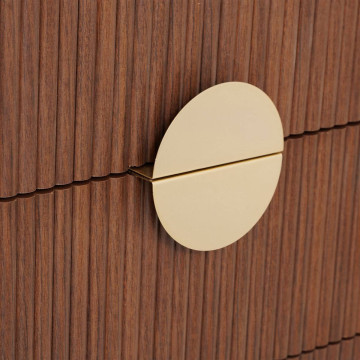 Commode 4 tiroirs effet noyer Wany Atmosphera - Le Dépôt Bailleul