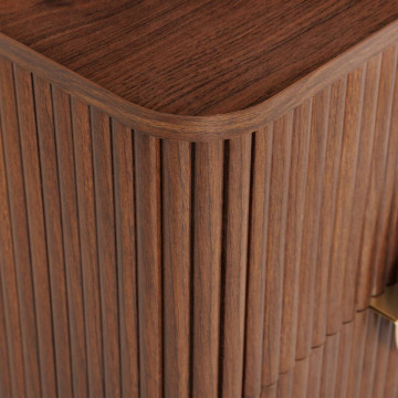 Chevet 2 tiroirs effet noyer Wany Atmosphera - Le Dépôt Bailleul