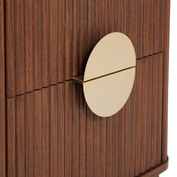 Chevet 2 tiroirs effet noyer Wany Atmosphera - Le Dépôt Bailleul