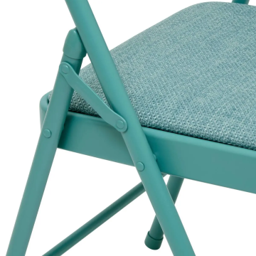 Chaise pliante Flexy + métal et tissu vert 5five - Le Dépôt Bailleul