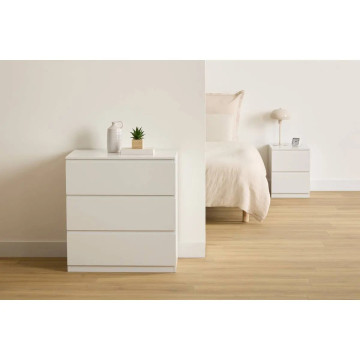 Chevet 2 tiroirs 38 cm Dolo blanc 5five - Le Dépôt Bailleul