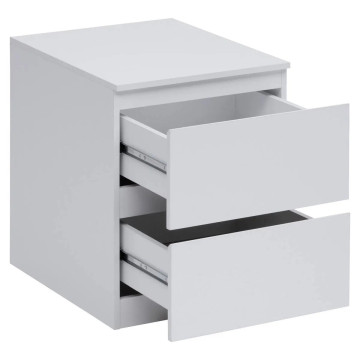 Chevet 2 tiroirs 38 cm Dolo blanc 5five - Le Dépôt Bailleul