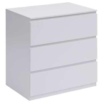 Commode 3 tiroirs 78 cm Dolo blanc 5five - Le Dépôt Bailleul