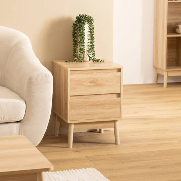 Table de chevet 2 tiroirs Abana 5five - Le Dépôt Bailleul