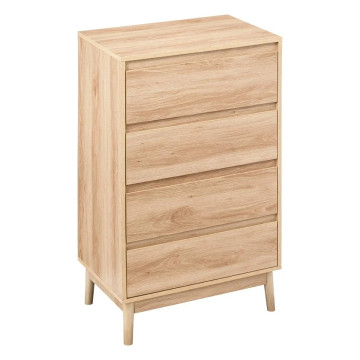 Commode 4 tiroirs Abana naturel 5five - Le Dépôt Bailleul