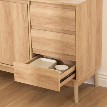 Buffet 2 portes 3 tiroirs Abana 5five - Le Dépôt Bailleul