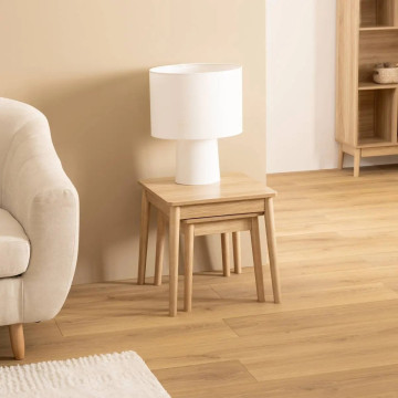 Lot de 2 tables gigognes naturel Abana 5five - Le Dépôt Bailleul