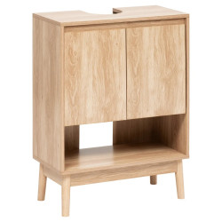 Meuble sous lavabo 2 portes Abana naturel 5five - Le Dépôt Bailleul