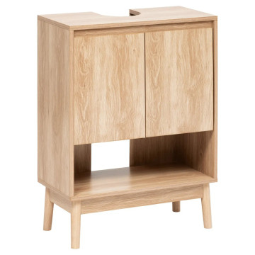 Meuble sous lavabo 2 portes Abana naturel 5five - Le Dépôt Bailleul