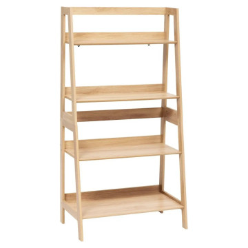 Etagère 4 niveaux 146 cm Abana naturel 5five - Le Dépôt Bailleul