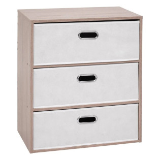 Commode 3 tiroirs tissu...