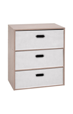 Commode 3 tiroirs tissu...