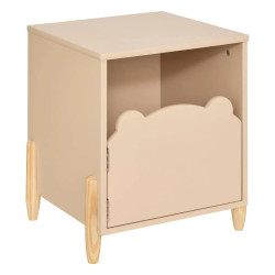 Table de chevet enfant H40 Ourson beige Atmosphera - Le Dépôt Bailleul